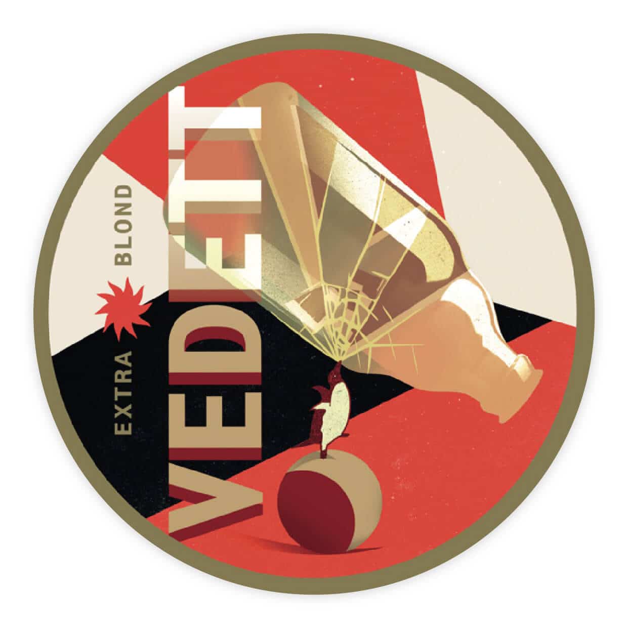 Vedett sticker