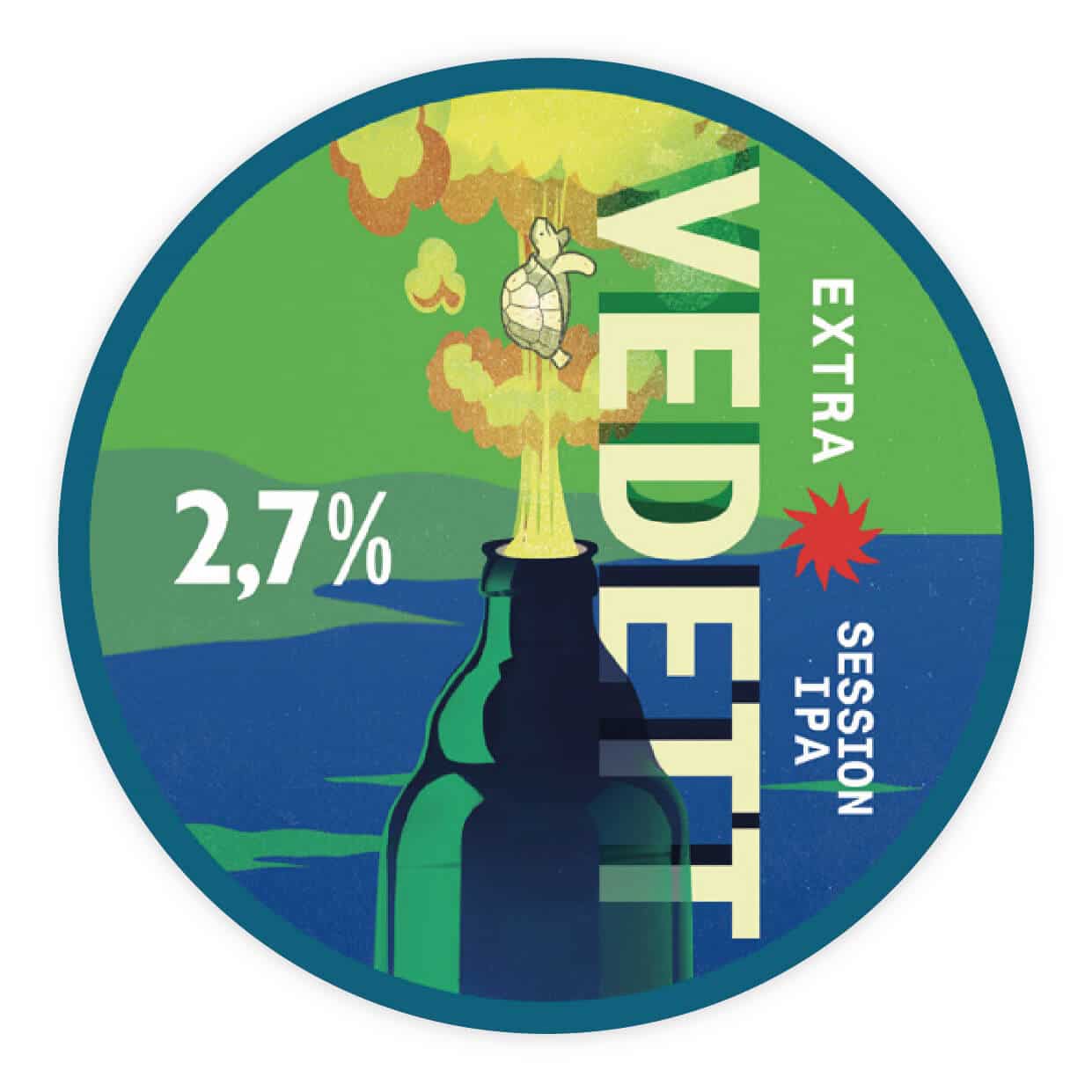 Vedett sticker