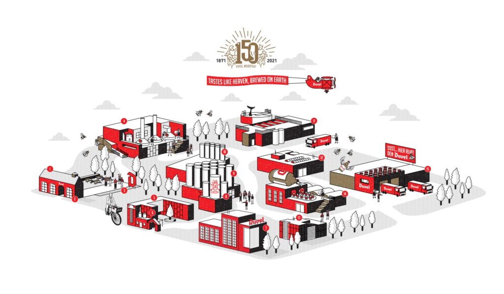 Duvel 150 Years - Brewery Map